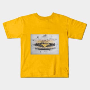 Hamburger Sketch Drawing Kids T-Shirt